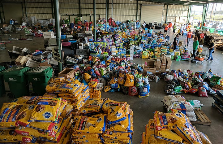 Mountains of donations have poured into the Rescue and Reunite Center