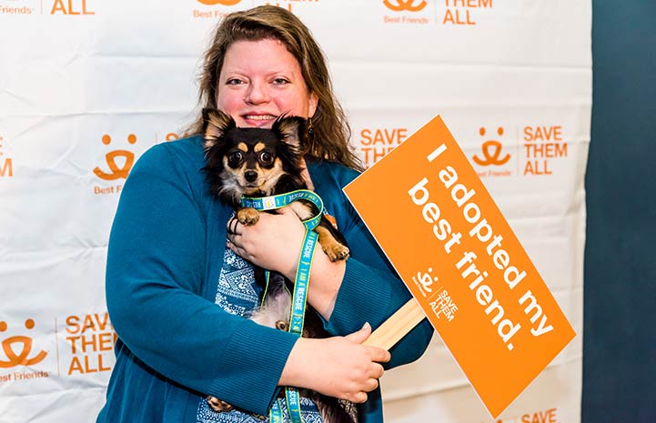 Lucy the dog found her home at the New York Super Adoption event