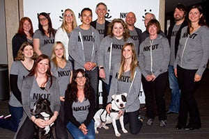NKUT launch party with the Best Friends Utah staff and a few dogs