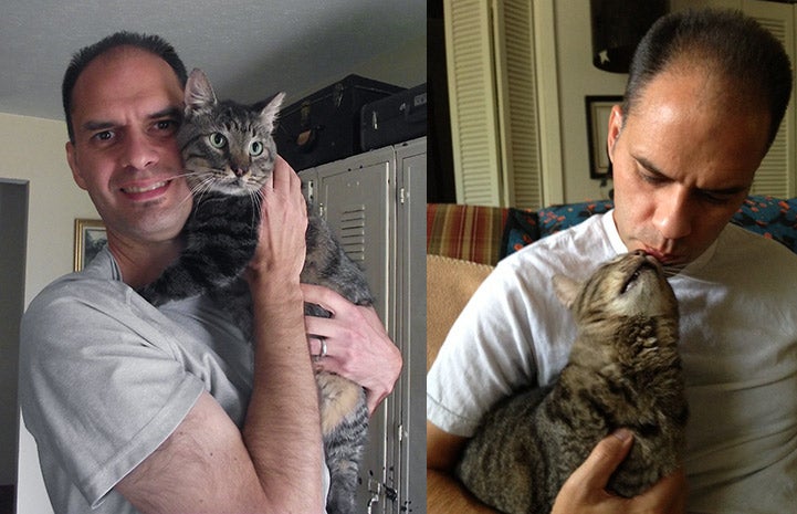 Mike fostered Major as he attempted to find a home for the cat