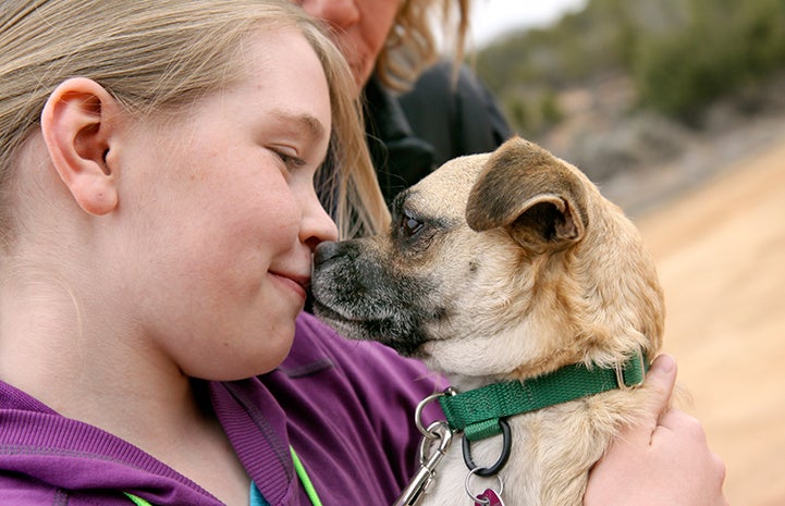 Best Friends Day 2016: Demi the dog being adopted