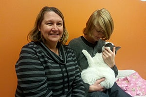 After three days on the adoption floor, Bodie was adopted