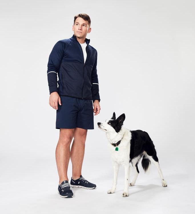 Mark LeBlanc and Ace from Amazon Prime series The Pack