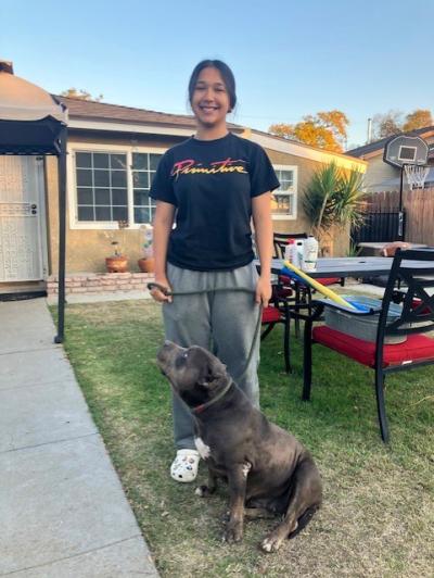 Person re-united with her pit bull terrier thanks to Officer Michael Savoy